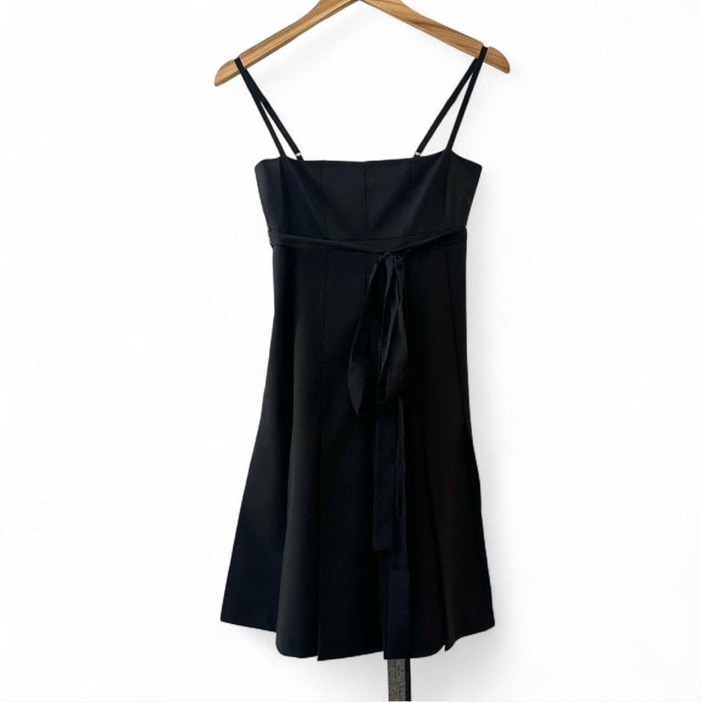 Theory Black Spaghetti Strap Slip Dress